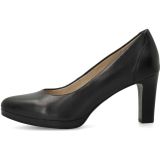 Manfield - Marineblauwe Leren Pumps - Dames - 40 EU - Met Memory Foam