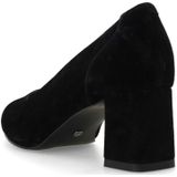 Manfield - Zwarte Leren Pumps - Puntige Neus - Dames