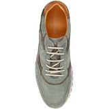 Van Lier - Heren Sneakers - Grijs - Suède - Leren Details