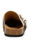 Manfield - Cow Clogs met Gesp - Bruin - Natuurlijk Materiaal