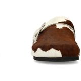 Manfield - Cow Clogs met Gesp - Bruin - Natuurlijk Materiaal