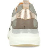 Manfield - Sneakers - Grijs - Suède - Met Taupe Details