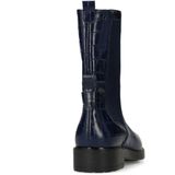 No Stress - Chelsea Boots - Navy Blauw - Leren - Met Croco Details