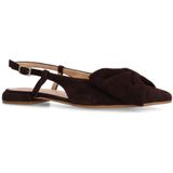 Manfield - Slingback Loafers - Bruin - Suède