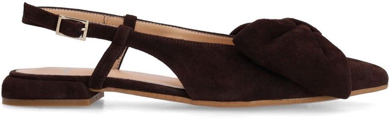 Manfield - Slingback Loafers - Bruin - Suède