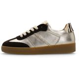 Manfield - Sneakers - Goud - Leer/Suède - Rubber Zool