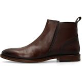 Manfield - Leren Enkelboots - Bruin - Enkellaarsjes