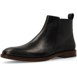 MANFIELD - Chelsea Boots - Zwart - Leer