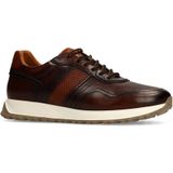 Manfield - Leren Sneakers - Zwart