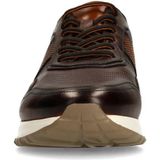 Manfield - Leren Sneakers - Zwart