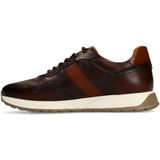 Manfield - Leren Sneakers - Zwart