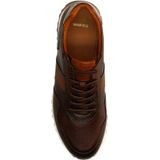 Manfield - Leren Sneakers - Zwart