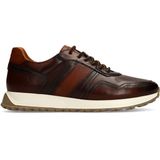 Manfield - Leren Sneakers - Zwart