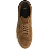 Manfield - Suède Sneakers - Bruin