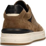 Manfield - Suède Sneakers - Bruin