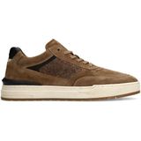 Manfield - Suède Sneakers - Bruin