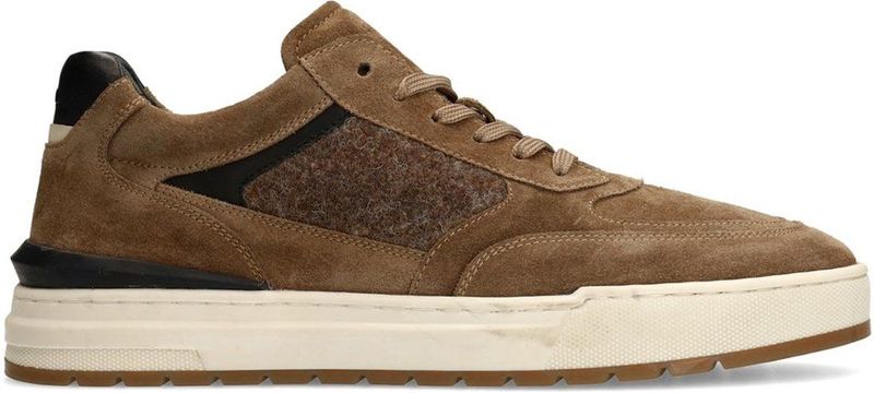 Manfield - Suède Sneakers - Bruin