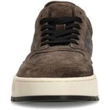 Manfield - Suède Sneakers - Grijs