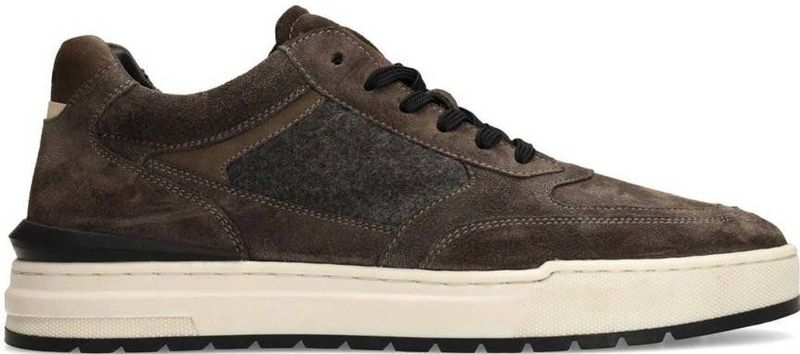 Manfield - Suède Sneakers - Grijs