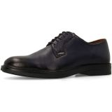 Manfield - Leren Veterschoenen - Zwart