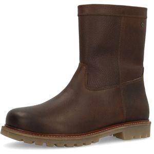 Manfield - Veterboots - Bruin - Leren - Met Vacht