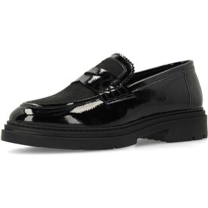 MANFIELD - Mocassins - Zwart - Leer