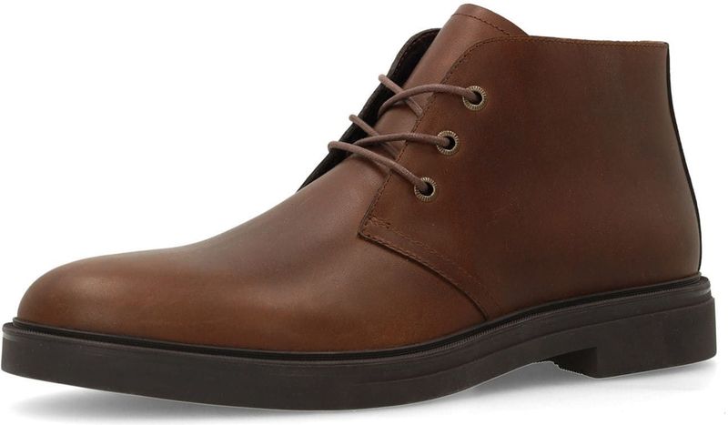 Manfield - Veterboots - Bruin - Leer