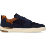 No Stress - Sneakers - Navy Blauw - Nubuck - Leren Details