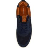 No Stress - Sneakers - Navy Blauw - Nubuck - Leren Details