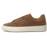 Manfield - Sneaker - Suède - Platte Zool - Vetersluiting