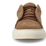 Manfield - Sneaker - Suède - Platte Zool - Vetersluiting