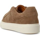 Manfield - Sneaker - Suède - Platte Zool - Vetersluiting