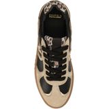 MANFIELD - Sneakers Laag - Cognac - Dierenprint - Glad Leer