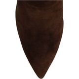 Manfield - Hoge Laarzen - Bruin - Suède - Met Hak