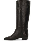 Manfield - Hoge Laarzen - Zwart - Leren