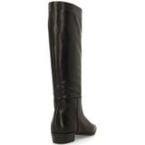 Manfield - Hoge Laarzen - Zwart - Leren