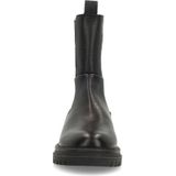 Manfield - Chelsea Boots - Zwart - Leren