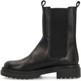 Manfield - Chelsea Boots - Zwart - Leren