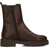 Manfield - Chelsea Boots - Bruin - Leren Schoenen