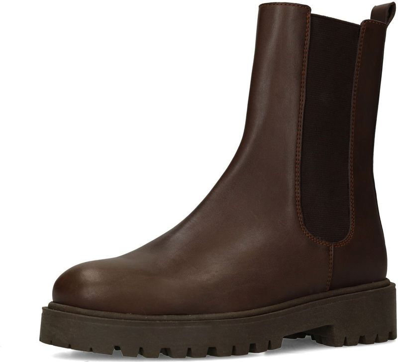 Manfield - Chelsea Boots - Bruin - Leren Schoenen