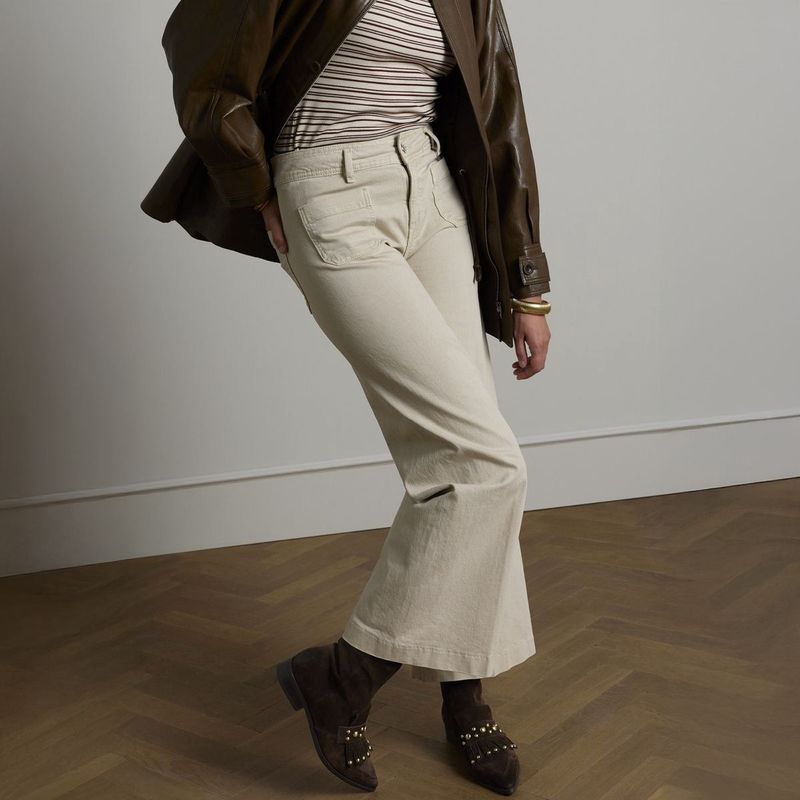 Manfield - Enkellaarsjes - Donkerbruin - Leer - Studs