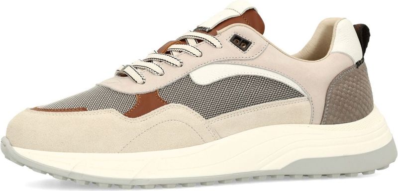 Manfield - Sneakers - Beige - Suède - Witte Zool