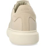 Manfield - Sneakers - Beige - Leer en Suède - Plateauzool 3 cm