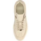 Manfield - Sneakers - Beige - Leer en Suède - Plateauzool 3 cm