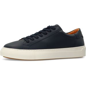 Manfield - Sneaker - Leer - Platte Zool - Vetersluiting