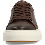 Manfield - Sneaker - Leer - Platte Zool - Vetersluiting