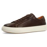 Manfield - Sneaker - Leer - Platte Zool - Vetersluiting