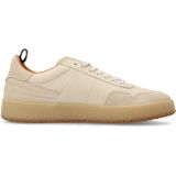 Manfield - Sneakers - Beige - Leer/Suède - Rubberen Zool