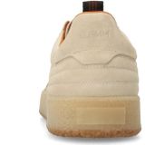 Manfield - Sneakers - Beige - Leren en Suède - Rubber Zool