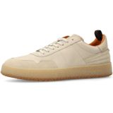 Manfield - Sneakers - Beige - Leren en Suède - Rubber Zool